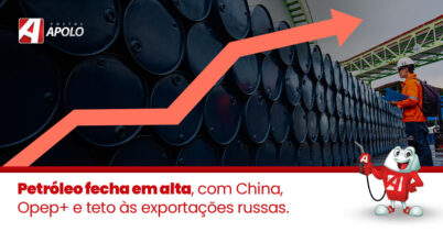 Petróleo fecha em alta, com China, Opep+ e teto às exportações russas
