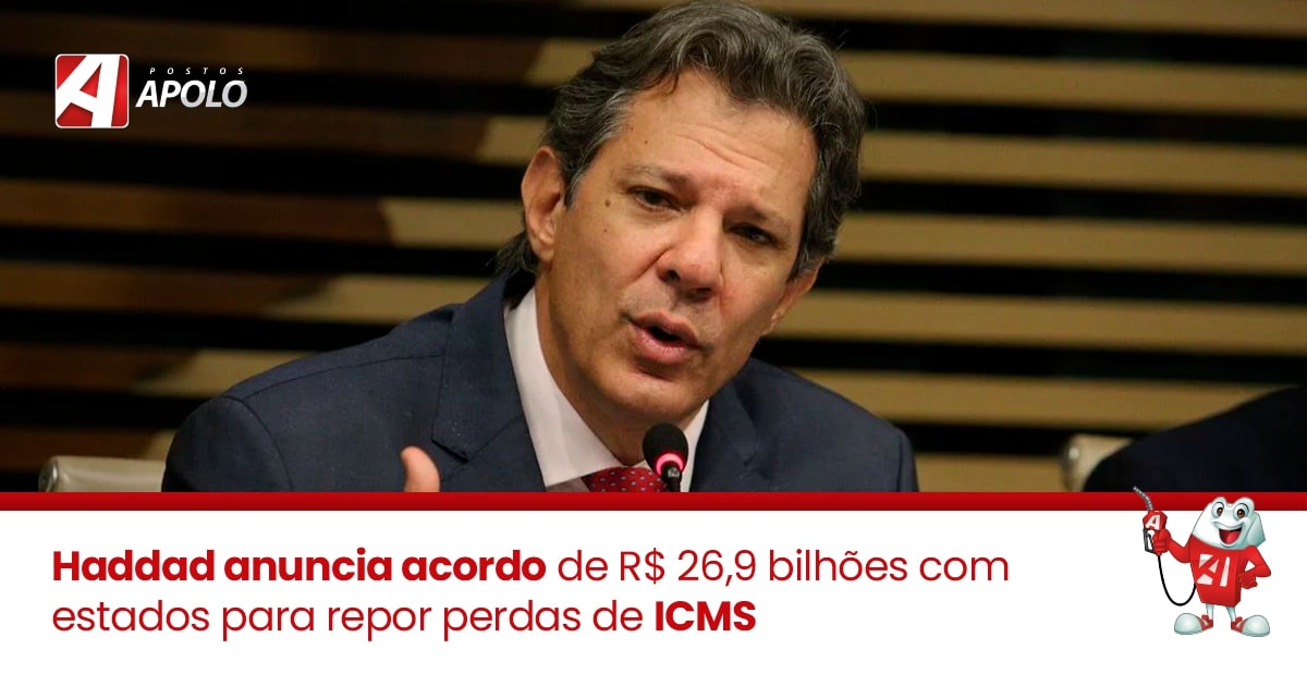 No momento, você está visualizando Haddad anuncia acordo de R$ 26,9 bilhões com estados para repor perdas de ICMS