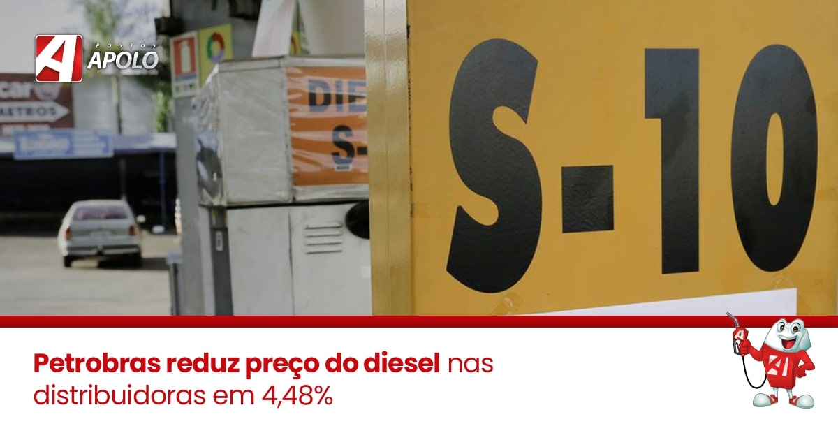 Você está visualizando atualmente Petrobras reduz preço do diesel nas distribuidoras em 4,48%